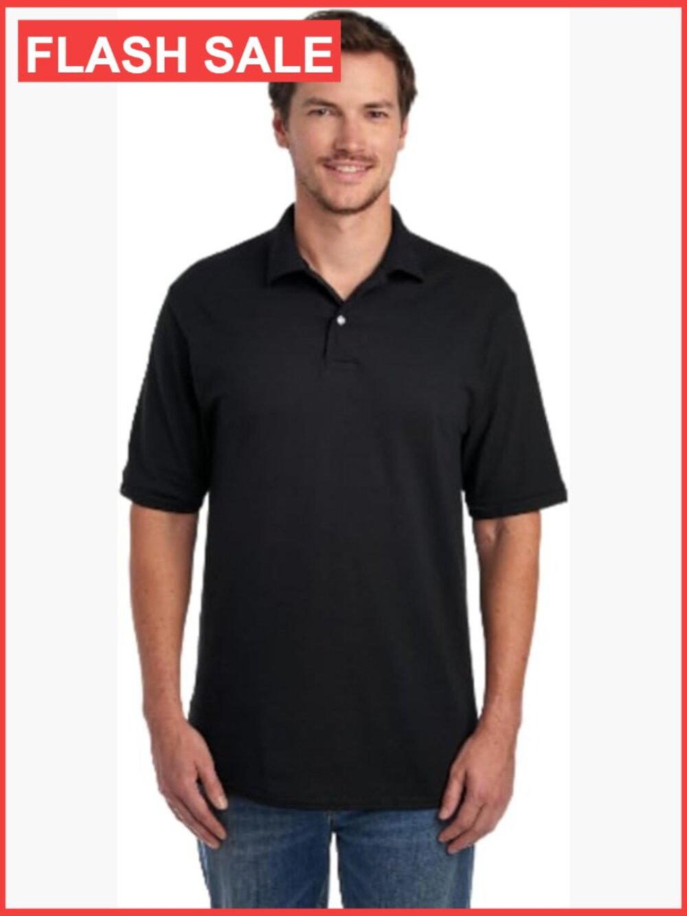 Men's SpotShield Polo Shirts Stain Resistant Short Sleeve 5.6 oz Cotton Poly